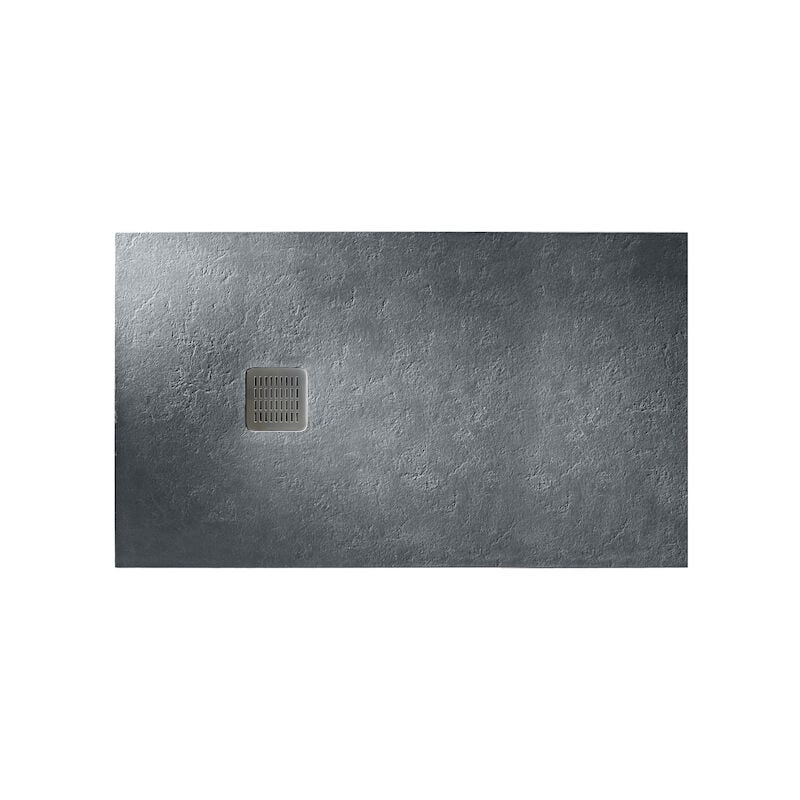 Receveur de douche extra plat terran 120 x 90 x 2.8cm gris ardoise Roca