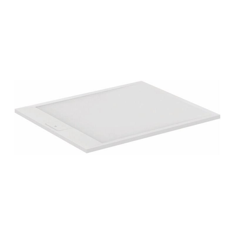 Receveur de douche extra plat - Ultra Flat s i.life - Idéal Standard - 120 x 100 cm - Blanc pur effet pierre