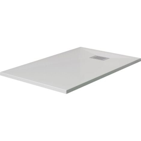 Receveur Kinesurf avec bonde centrée sur la largeur 120x90x4cm - Kinedo - Blanc - à poser et/ou à encastrer