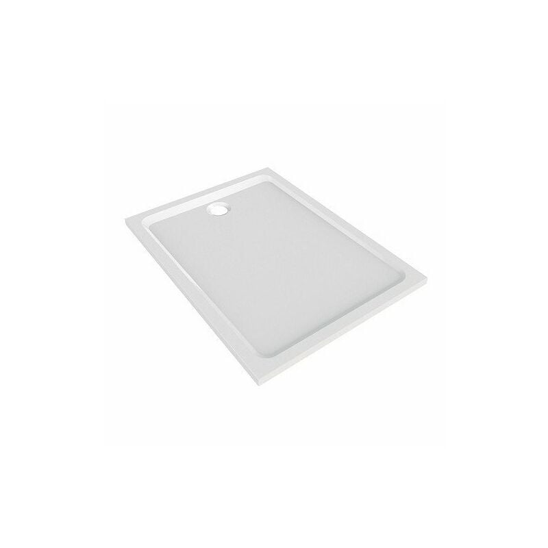 Receveur Melua extra-plat rectangulaire à poser ou à encastrer 100x90 blanc Geberit
