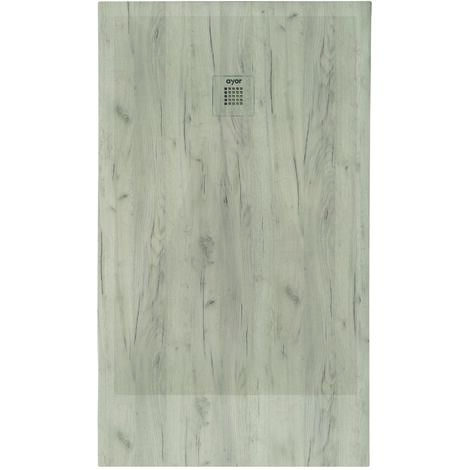 Receveur NATURO - Découpable - 90x140cm - Résine - Bois - Extra-plat - Bois