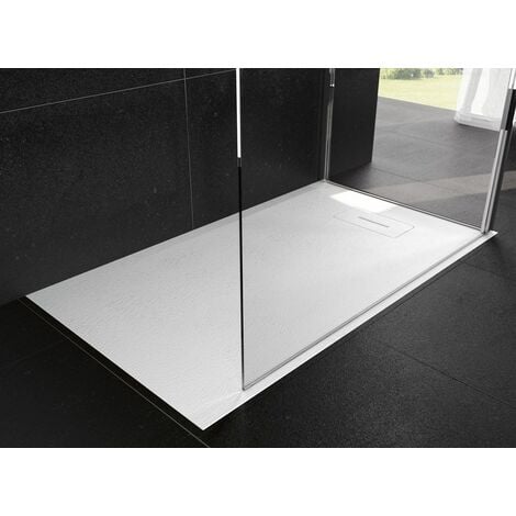 Receveur NOVOSOLID extra-plat - Dimensions : 120 x 90 cm - Rectangulaire - Blanc