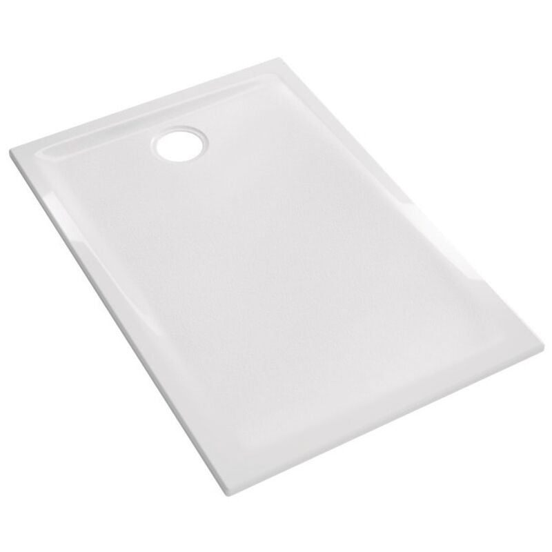 Receveur Renova ultra-plat à poser/à encastrer Geberit Blanc 100x80x4,5cm