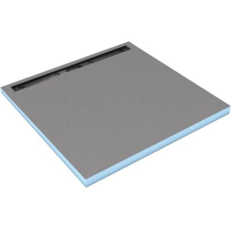 Wedi - Receveur carré Fundo Riolito Neo écoulement linéaire 1000x1000x50mm