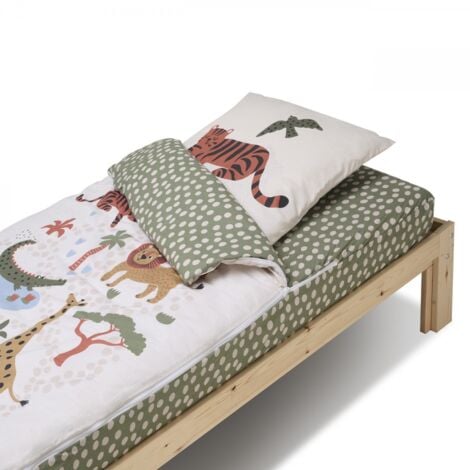 Rechange Caradou® Parure de lit enfant 90x190cm sans couette Jungle