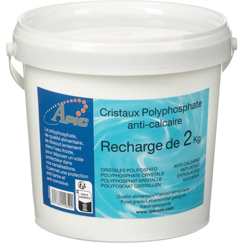 Recharge 2kg cristaux polyphosphates