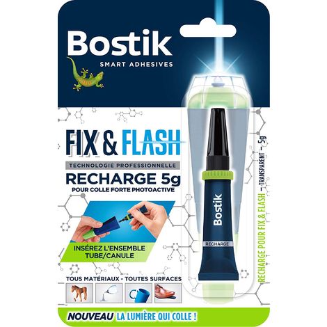 Colle pour cuir Bostik, paquet de 50 grammes.