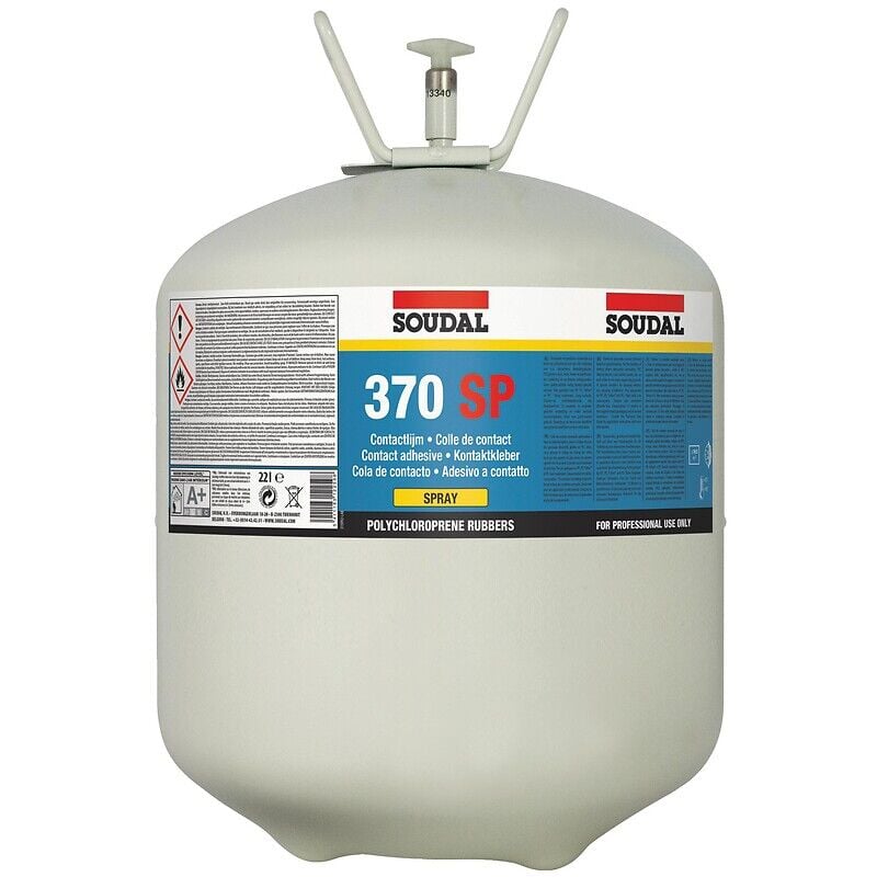 Soudal - Recharge colle pistolable Rectavit Neospray, coloris transparent, bidon 22,1 litres