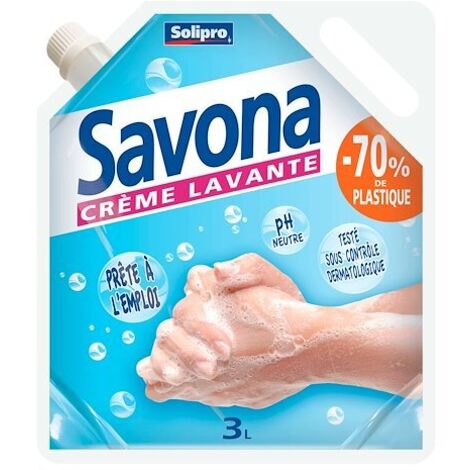Recharge crème lavante Solipro Savona - Éco-recharge de 3 litres