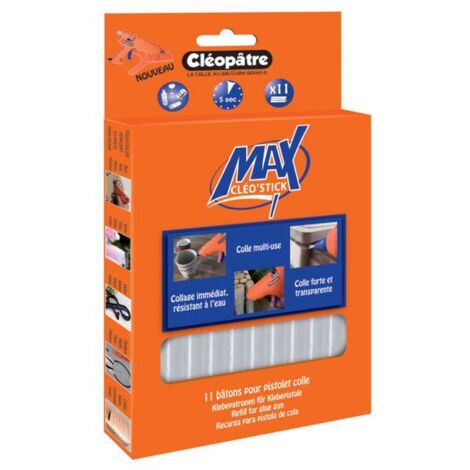 Recharge de colle thermofusible - CLÉOPÂTRE - Cléo'Stick Max - Ø11mm - Transparent - Multicolore