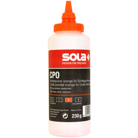 Recharge de craie de marquage pour ligne de craie / ruban à mesurer Sola CPO 230 0 23 kg