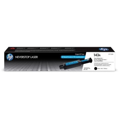 Recharge de toner noir HP 143A Neverstop authentique (W1143A) pour HP Neverstop 1000/1200 series