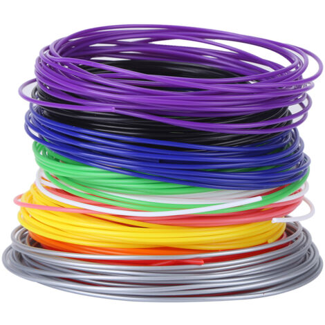 Recharge PCL 1.75mm pour Stylo 3D - Filament Basse Température - 10 Couleurs