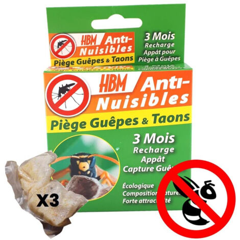 Recharge piege a guepe 3 mois