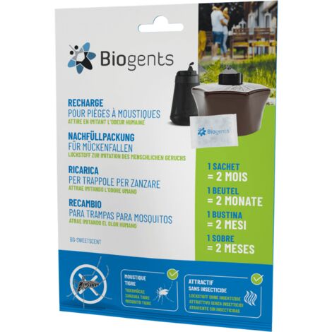 Recharge piege a moustique Sweetscent Biogents 2 mois