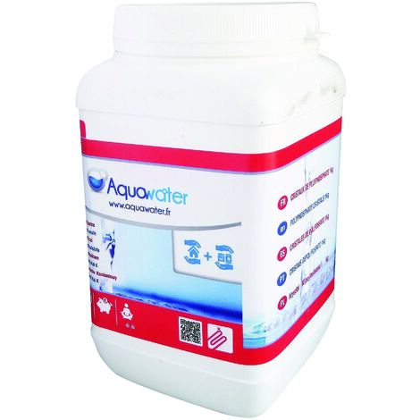 Recharge polyphosphate antitartre 1 kg – Limite dépôt calcaire – Compatible cartouches rechargeables – Dissolution lente dans eau froide – Aquawater
