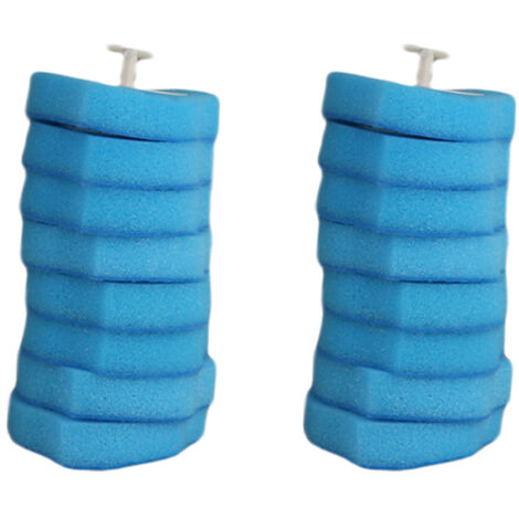 Recharge pour Brosse WC Durable - 8 Têtes de Nettoyage Épaisses avec Solution, Embouts de Remplacement pour Manche à Toilettes, Éponge Dense et Jetable, Lot de 8 Pièces - Sans Éclaboussures
