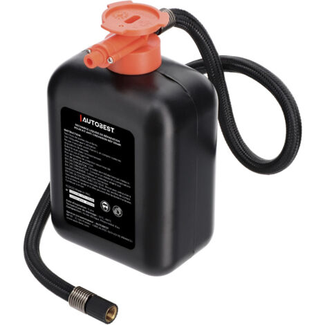 Autobest – Recharge liquide de réparation pour crevaison 450ml – Tuyau de gonflage 50cm – Compatible valve TPMS – Accessoires remorque