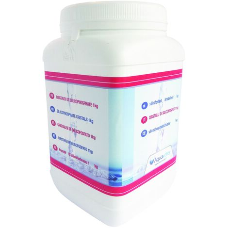 Recharge silicophosphate antitartre 1 kg – Limite dépôt calcaire – Protège contre corrosion – Compatible tous filtres – Aquawater