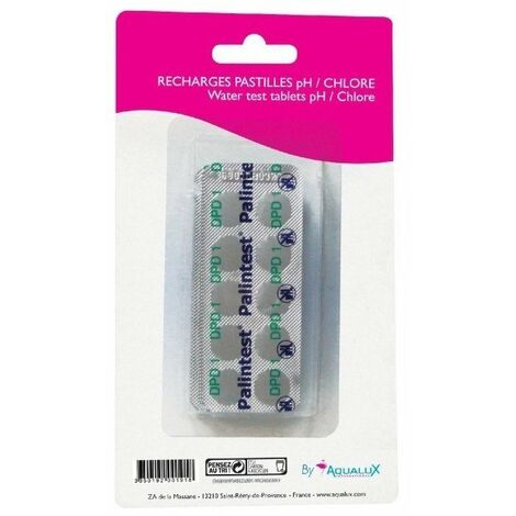 Recharge trousse d'analyse piscine pastilles