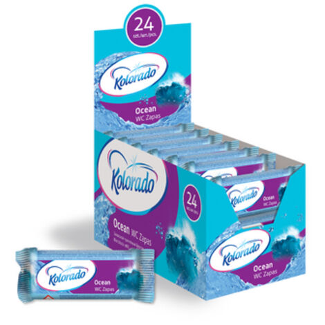 Recharge WC Colorado Sea 40 g - 300 chasses d'eau, bloc WC