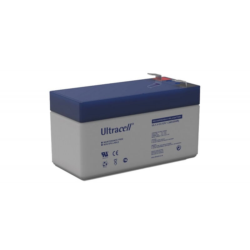 Batterie plomb étanche UL1.3-12 Ultracell 12v 1.3ah
