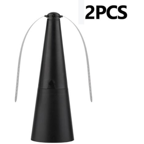 Rechargeable Fly Repellent Table Fan (2 Pack) with Reflective Blades, Ideal for Picnics and BBQs