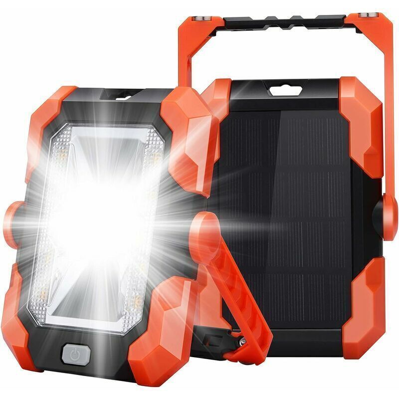 Image of Rechargeable LED Floodlight, Solar Powered, USB&hellip;