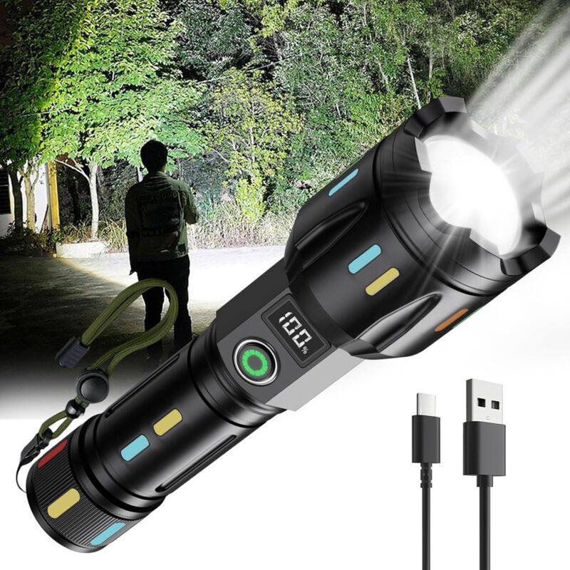 Image of Rechargeable LED handheld torch, USB pocket&hellip;