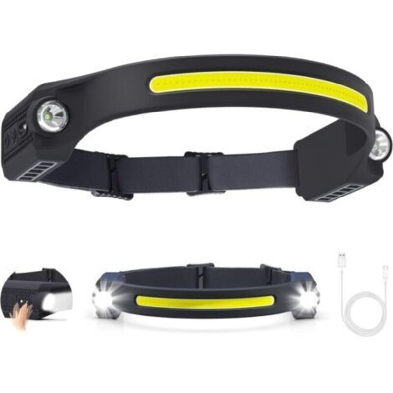 Image of Rechargeable LED Headlamp Flashlight with 6&hellip;