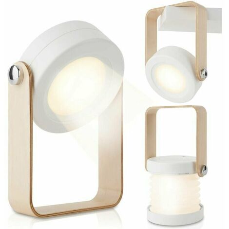 Rechargeable LED Lantern, 2000mAh Dimmable Multifunctional Portable Lamp for Bedroom, Living Room, Outdoor