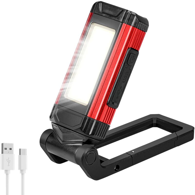 Tumalagia - Rechargeable led Work Light led Work Light IP65 Workshop Light Portable Waterproof Inspection Light with Magnetic Base for Garage,