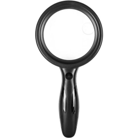 Rechargeable Magnifying Glass with 33 Dimmable LED Lights, Illuminated Magnifying Glass with 3 Adjustable Brightness Levels for Exploration, Jewelry and Crafts YMYNY