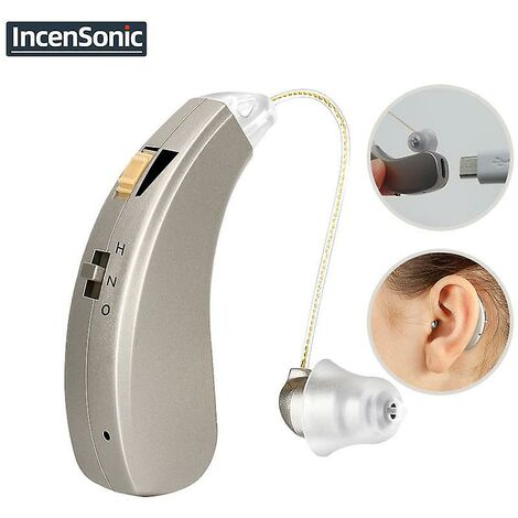 Rechargeable mini hearing aid audifonos sound amplifiers wireless ear aids for elderly moderate to severe loss Aab52sp-pair