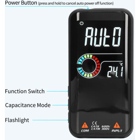 Rechargeable numérique multimètre automatique Auto de haute précision-Crezuo