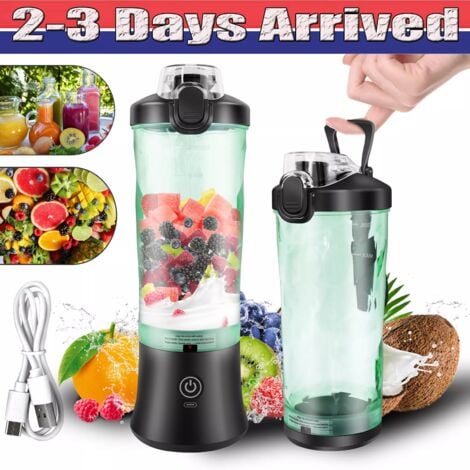 DAY PLUS Rechargeable PORTABLE USB ELECTRIC FRUIT JUICER SMOOTHIE BLENDER TRAVEL OFFICE