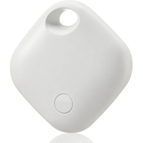 Rechargeable smart tag for Android, compatible with the Google My Device "Find My" app (Android only) for keys, luggage, suitcases, wallets, white