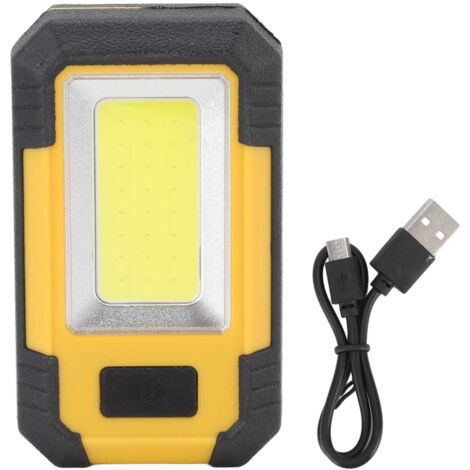 Rechargeable Work Light ABS LED Magnetic Absorption COB Three Light Modes Multifunctional Camping Lantern for Outdoor Maintenance Tent