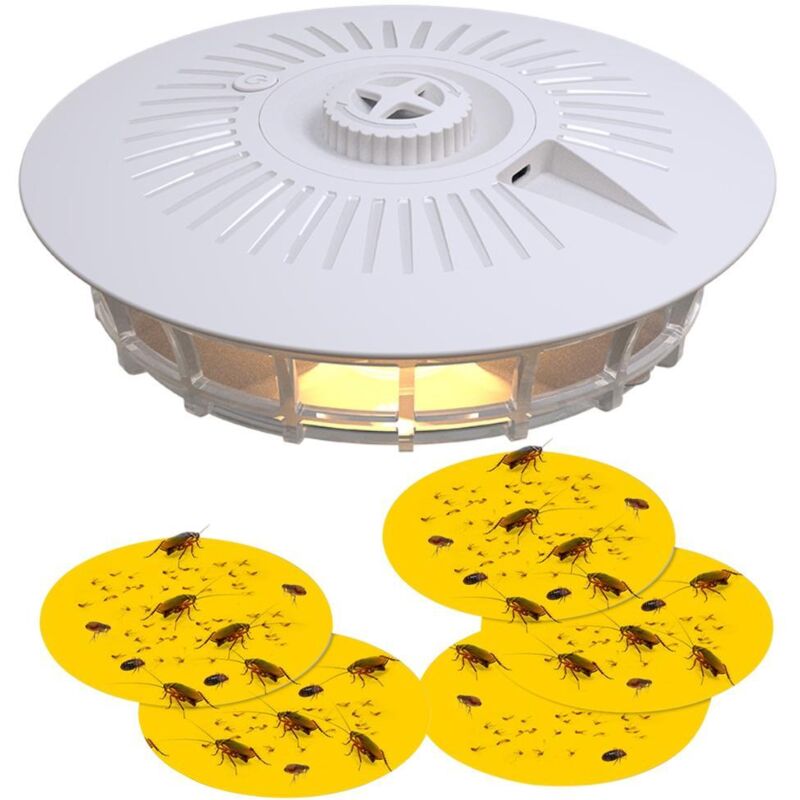 Recharges de pièges à puces circulaires de 12 cm de diamètre - Pour maison d'animaux domestiques, tapis, salon, chambre à coucher, couloir, jardin,