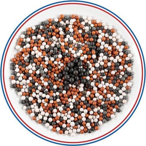 Recharges Filtre Douche Universel – Lot 2 Sachets de Billes Minérales (4 Types de Minéraux Filtrants) - Anti Calcaire & Anti Chlore – Compatible Pommeau Douche – Eau Adoucie & Purifiée