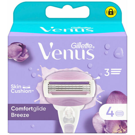 Recharges Gillette Venus Breeze Lames De Rasoir 2-en-1 Avec Barres De Gel Intégrées - Gillette