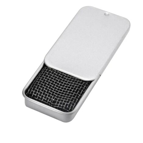 Réchaud à alcool en acier inoxydable, mini-four portable à alcool solide, idéal pour les voyages, les pique-niques, les barbecues, la randonnée et la pêche.