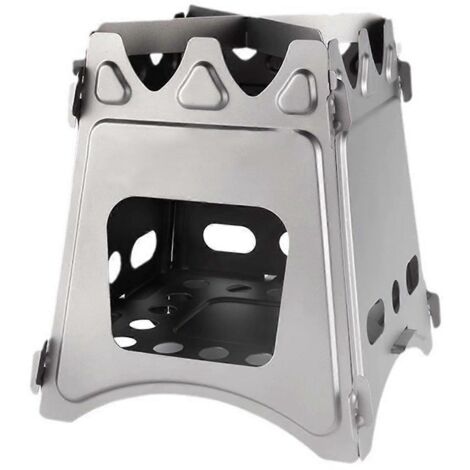 Réchaud à bois en titane - Réchaud de camping pliable ultraléger