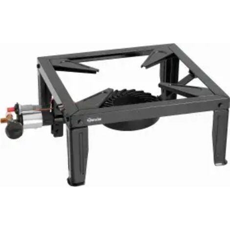 Réchaud à gaz 1 feu en fonte, acier noir, 10 500 W, GAZ
