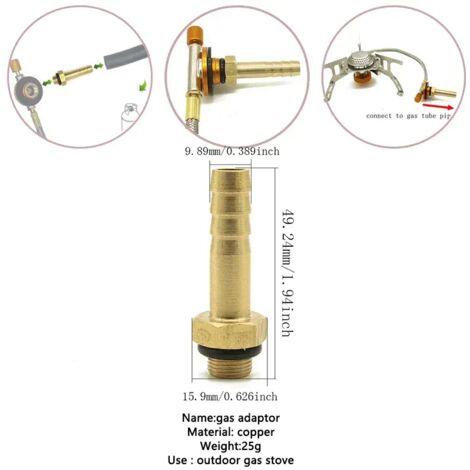 Réchaud à gaz de camping extérieur, adaptateur de recharge de propane, adaptateur de réservoir, remplissage de bouteille de gaz, accessoires pour brûleur de cartouche d'essence, réchauds de cuisine po