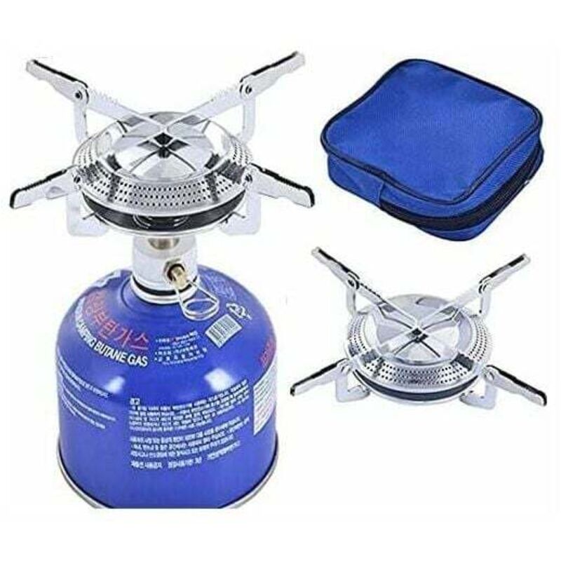 RHG Réchaud à Gaz de Camping Portable, Cuisinière à Gaz pour le Camping ou les Festivals, Allumage Manuel Accessoires