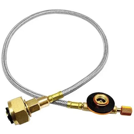 Réchaud à gaz d'extérieur, adaptateur de recharge de propane pour réchaud de camping, brûleur pour bouteille plate de GPL, coupleur de conteneur, adaptateur pour réchaud de cuisine portable à tube mét
