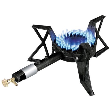 Réchaud à gaz fonte 1 brûleur – Puissance 9200W – Gaz butane/propane – Pour cuisson en marmite et conserves – Le Parfait