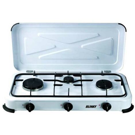 Réchaud à gaz GPL Blinky avec couvercle, 3 feux