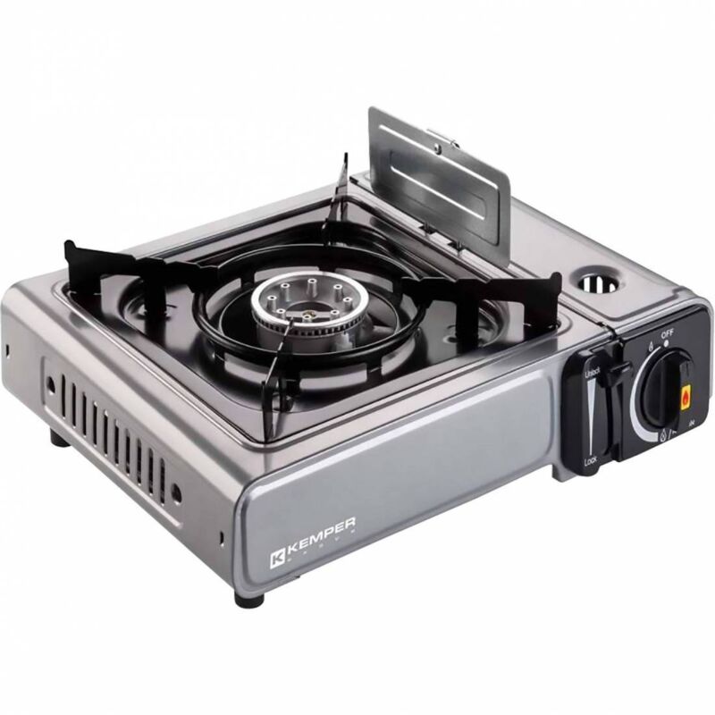 Tuttacasa - Cuisinie're a' gaz intelligente 2,6 kW allumage pie'zoe'lectrique e'lectrique pour les voyages avec mallette de transport